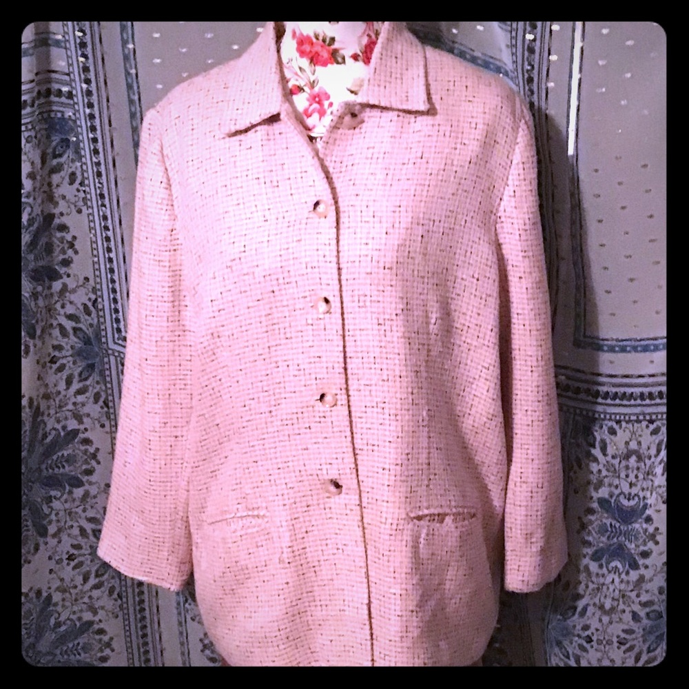 Sag Harbor Pink Tweed Jacket